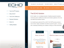 Tablet Screenshot of echohealthinc.com